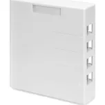 4S089-4WP Neosazená zásuvka QuickPort Extended pro 4 STP/UTP RJ45 moduly Leviton, bílá