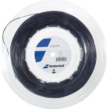 Struna na výplet tenisové rakety Tenisový výplet Babolat SG Spiraltek 200m, black - 1.25 mm BABOLAT