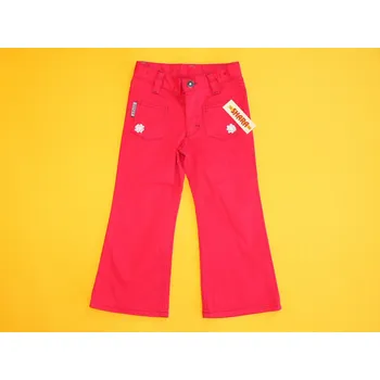 Shara, ČR Dívčí kalhoty do zvonu Barva: červená, Velikost: 98