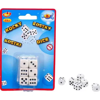Hrací kostka Mikro Trading Kostky 16 mm 6 ks