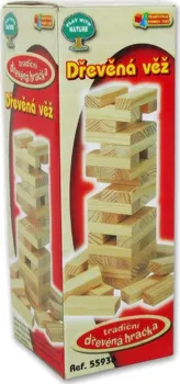 Dřevěná hračka MaDe Dřevěná věž 14 cm