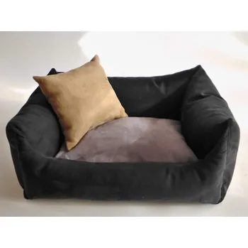 Pelíšek pro psa DELUXE Pelíšek pro psa - grafit / tmavý vřes / cappuccino