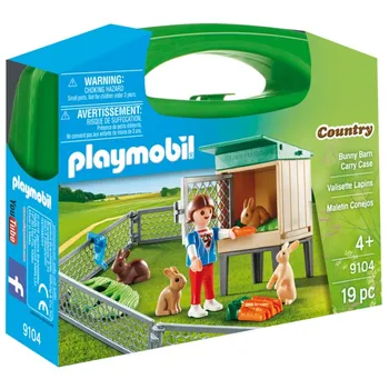 Stavebnice Playmobil Playmobil 9104 Přenosný box Králíkárna