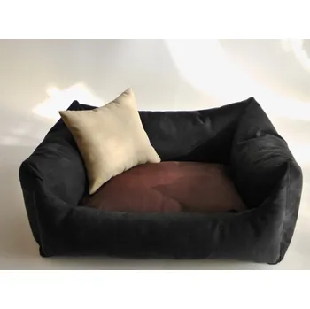 Pelíšek pro psa DELUXE Pelíšek pro psa - grafit / tmavě hnědá / krémová