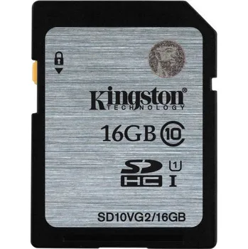 Paměťová karta Kingston SDHC 16 GB Class 10 UHS-I U1 (SD10VG2/16GB)