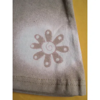 Pletex, ČR Leginy do zvonu 2 Barva: béžová, Velikost: 134, Varianta: Motiv kytka