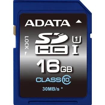 Paměťová karta ADATA Premier SDHC 16 GB Class10 UHS-1 U1 (ASDH16GUICL10-R)