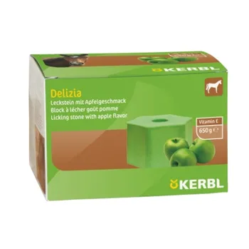 solný liz Kerbl Delizia liz jablko 650 g
