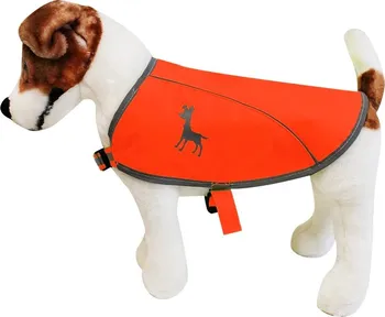 Obleček pro psa Alcott reflexní vesta L oranžová