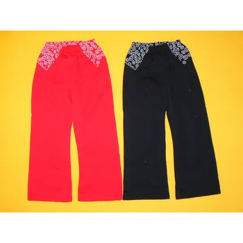 Arex, ČR Tenké dívčí tepláky - vel. 110 Barva: červená, Velikost: 110