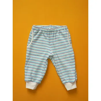 Kojenecké oblečení Jana Vítková - Uzlík mazlík, ČR Kalhoty do nápletu (bio bavlna oboulícní) Barva: tyrkysově modrá, Velikost: 62-68