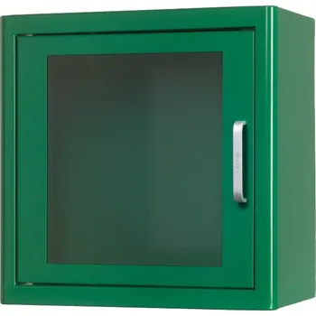 Měřič tělesných funkcí ARKY Nástěnná skříňka na AED s alarmem 38x38x20cm Barva: Zelená