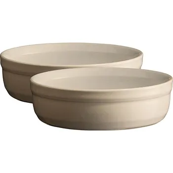 Nádoba na pečení Emile Henry Créme brulée miska 13 cm set 2 ks slonová kost