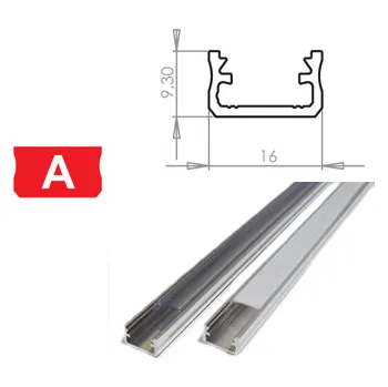 LED lišta LEDLabs Hliníkový profil LUMINES A 2m pro LED pásky, hliník