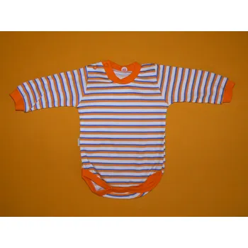 Amálka, ČR Body dlouhý rukáv pruhované Barva: oranžová, Velikost: 68