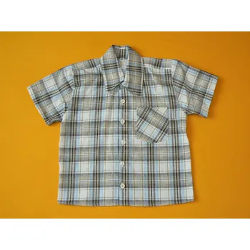 Chlapecká košile Arex, ČR Košile kostkovaná krátký rukáv Barva: modrozelená, Velikost: 98