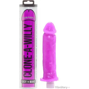 Sada pro odlitek penisu Clone-A-Willy Neon Purple - vibrátor