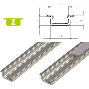 LED lišta LEDLabs Hliníkový profil LUMINES Z zápustný 2m pro LED pásky, stříbrný