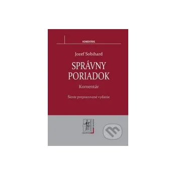 Správny poriadok - Sobihard Jozef