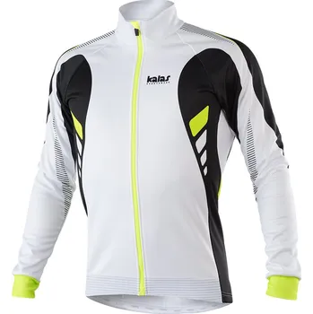 Cyklistické oblečení Kalas Titan X6 Winter cyklistická bunda fluo/bílá