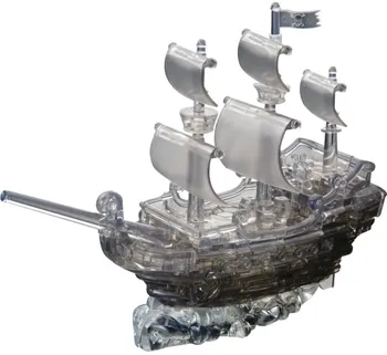 3D puzzle HCM Kinzel Crystal Puzzle Pirátská loď