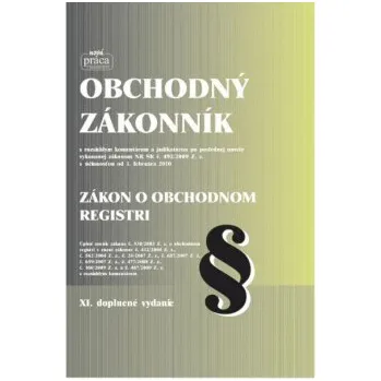 Obchodný zákonník zákon o obchodnom registri 11 doplnené vydanie