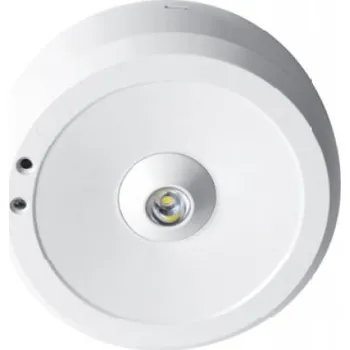 Nouzové osvětlení LED nouzové svítidlo přisazené kruh 3W 175 lm IP41