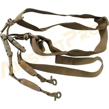 Sportovní střelba EmersonGear Dvoubodový pružný popruh Urben - Coyote Brown (CB)