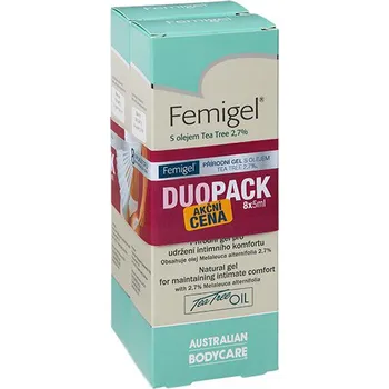 Intimní hygienický prostředek Recenze Australian BodyCare Femigel 8 x 5 ml Duopack