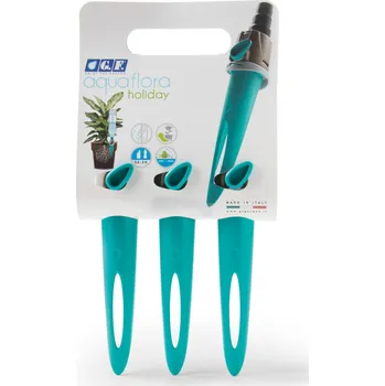 Zavlažovač Sada zavlažovacích kolíků AQUAFLORA HOLIDAY - modrá (GF Garden Zavlažovací kolík pro květináče - sada AQUAFLORA HOLIDAY TRIS BLUE)
