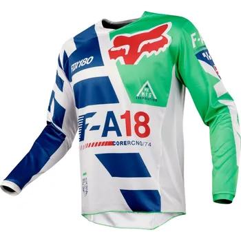 Moto dres Fox 180 Sayak MX18 Jersey zelený