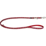 Red Dingo White Spots on Red vodítko…