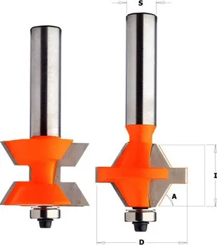 Fréza CMT C955 sada fréz na okrasné hrany D40 I25,4/A30°/S=12 HM