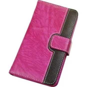 Pouzdro na mobilní telefon Aligator Book Cherry univerzální L růžové