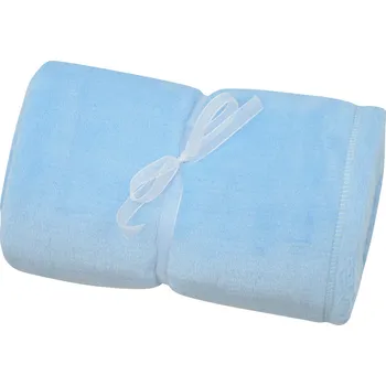 Dětská deka světle modrá hebká kojenecká deka