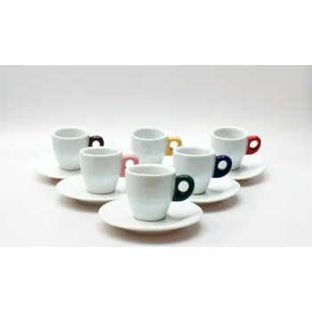 Clubhouse Giacinto Gocce šálky espresso s podšálkem sada 6 ks