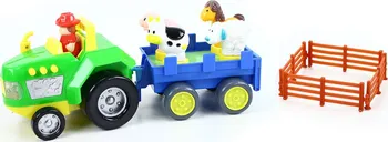 Hračka pro nejmenší Rappa Traktor s vlečkou se zvukem a světlem