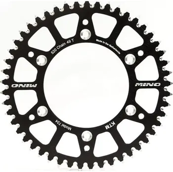 Řetězová sada pro motocykl Rozeta MINO pro YAMAHA YZ/YZF 48 zubů černá (Duralová rozeta nejvyšší kvality)