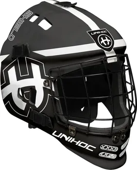 Florbalová maska Unihoc Goalie Mask Shield černá/bílá