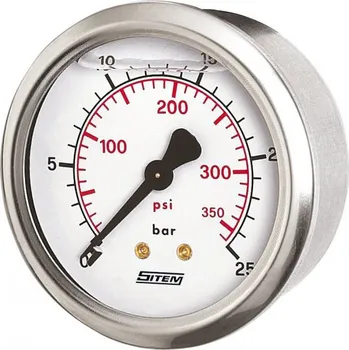 Manometr průmyslový glycerinový 63 mm, zadní, 1/4"