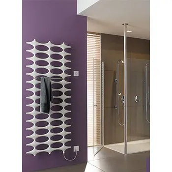 Radiátor Otopné těleso elektrické IDEOS-E, KERMI 1151x758x37, 600 Wattů, bílé, termostat WFS bílá barva IDE101200752EXK
