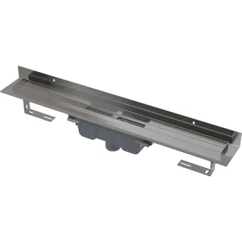 Odvodňovací žlab APZ1016 Wall - podlahový žlab, pevný límec ke stěně, svislý odtok, 105 cm APZ1016-1050