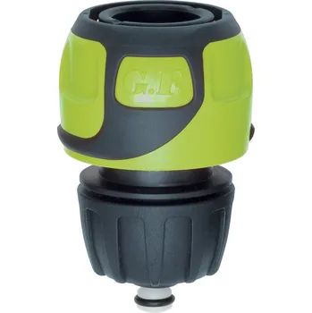 Hadicová spojka AQUASTOP hadicový konektor 3/4" - zelený (GF Garden Stopspojka 3/4" “Soft Touch“ LIME)