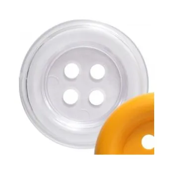 Náramek Obří knoflík průhledný 70mm