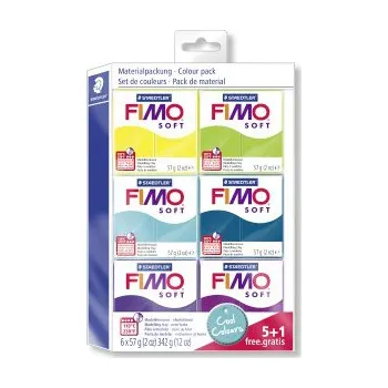 Modelovací hmota FIMO soft sada 5+1 CHLADNÉ BARVY