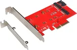 i-tec PCI-E 2x M.2 Card (PCI-E/SATA) +…