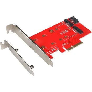 i-tec PCI-E 2x M.2 Card (PCI-E/SATA) + LP (PCE2M2)