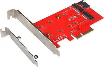 i-tec PCI-E 2x M.2 Card (PCI-E/SATA) + LP (PCE2M2)