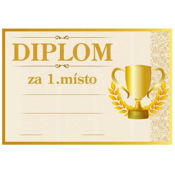 Poháry.com Diplom D196 1. místo 