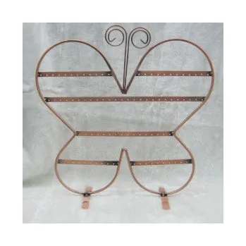 Náušnice Stojan na náušnice motýl, měděný